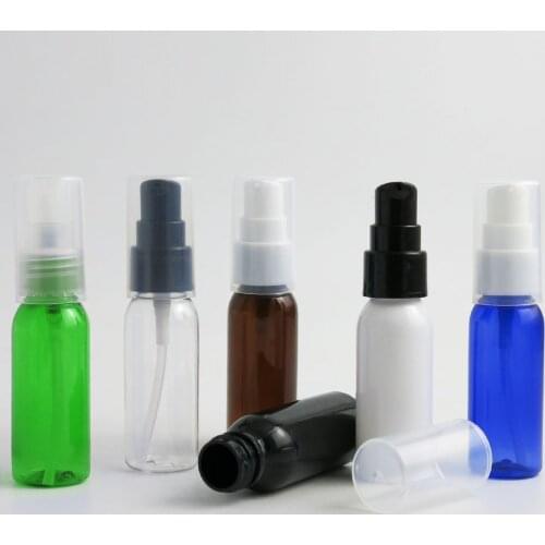 50 x 30ml Travel Portable PET Plastic Perfume Bottle 30cc Round Shoulder Plastic Atomizer 1oz Cute Pump Fragrance Container