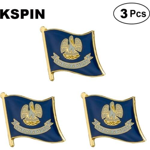 U.S.A Louisiana Lapel Pin Brooches Pins Flag badge Brooch Badges