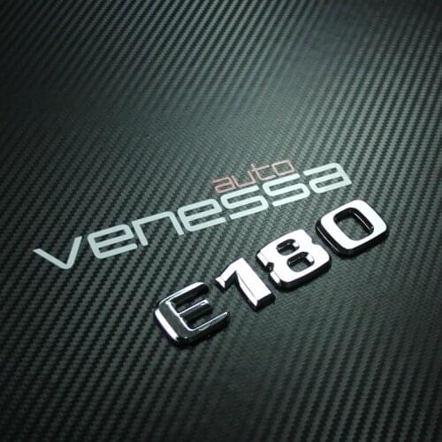 Kyburg E180 Chrome Car Trunk Letters Badge Emblem for Mercedes w212 E Class 2009-2016