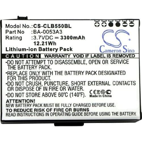Cameron Sino 3300mAh Battery BA-0053A3 for CipherLab CP55, CP50, PLEASE NOTE: Not compatible with ChipherLab 9200