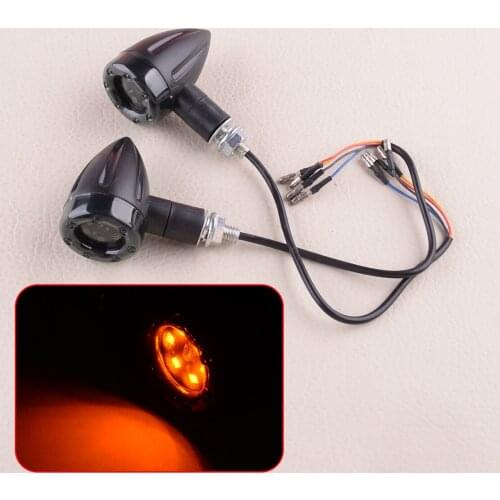 2Pcs 8mm 13LED Motorcycle LED Bullet Brake Running Turn Signal Tail Light Universal 12V High Quality