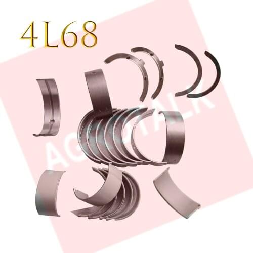 Set of main bearings and connecting rod bearings and set of thrust rings for ,Changchai 4L68, part number