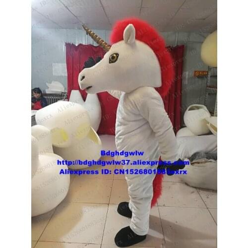 Single Angle Horse DOO JOYUNICORN UNIMON Ainkhuern Unicorn Mascot Costume Adult Cartoon Character Scenic Spot Hotel Pub zx1529