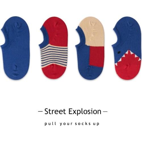 Mens Fahsion Socks Summer Low Cut Socks 1 Pair Wholesale Socks Mens Fashion Casual Socks Male Cartoon Funny Socks Short Sox