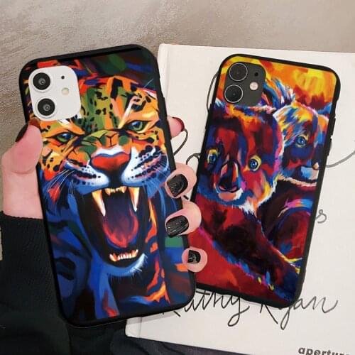 Ferocious Animal Tiger Eagle Phone Case For iPhone 6s 7 8 Plus SE 2020 11 12 Pro Max X XS MAX XR Back Soft Silicone Cover Fundas