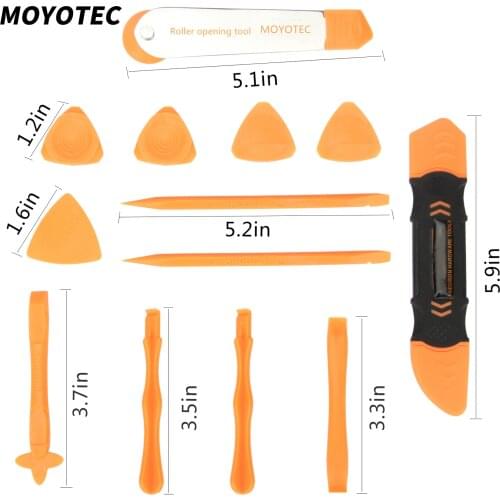 MOYOTEC 13 In 1 Mobile Phone Dismantling Opening Tools Set Anti-static Fiber Spudger Multi-functional Disassemble Kit Hand Tools