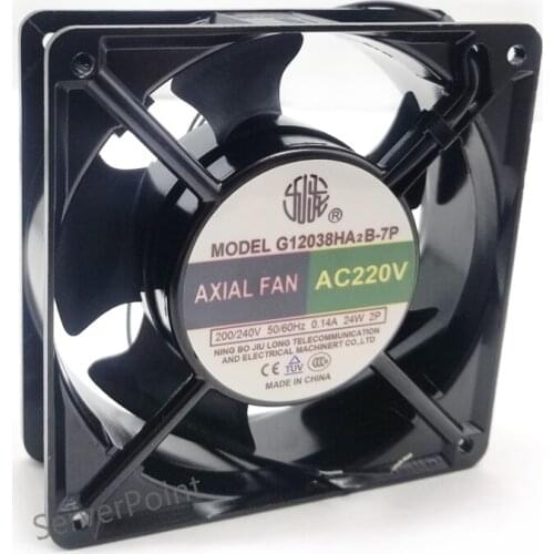 New G12038HA2B-7P 0.14A 24W 220V Cooling Fan