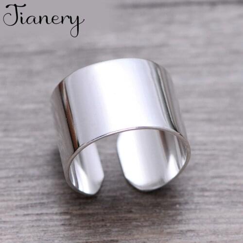 Charming Open Smooth Chains Ring for Women Vintage Boho Party Rings Gothic Punk Jewelry Gifts for Girls 2021