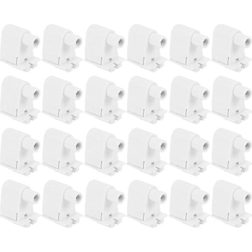 Single Pin FA8 Tombstone - Non-Shunted T8/T10/T12 LED Socket Lampholder Base Holder for 8FT Fluorescent Tube Light, Retrofitting