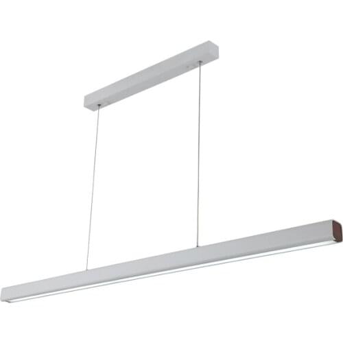 Post modern Simple LED Pendant lights Nordic Dining room Office Creative Black white Aluminum Droplight Rectangle LED Lighting