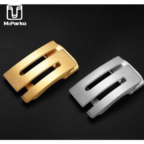McParko Stainless Steel Belt buckle Automatic Belt Buckle With letters for men Accessories belt buckle 35mm S G Z Style design