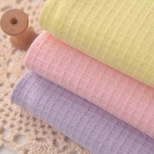 Multi-color Single-sided Cotton Waffle Homemade Clothing Sweat Steamed Clothing Pillowcase Handmade Diy Fabric
