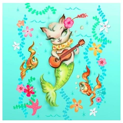 Christmas Little Cat Mermaid Cutting Die New 2019 Dies Scrapbooking Layering Die For Tag