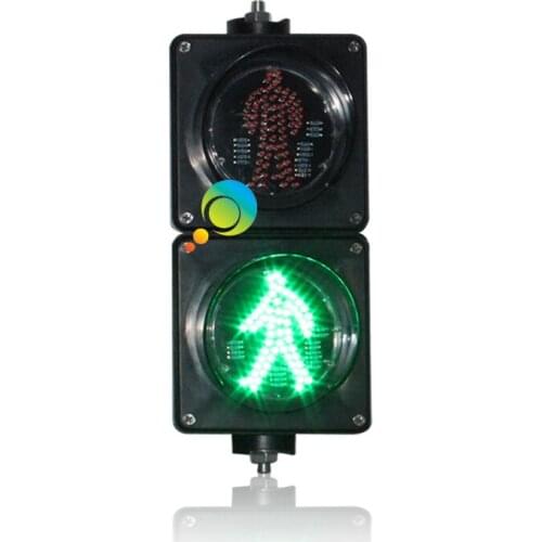 AC85-265V New arrival 100mm PC housing school teaching red green static mini LED pedestrian traffic light