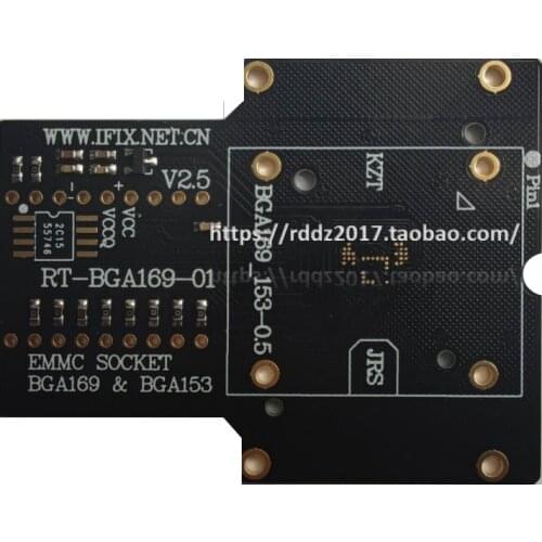 EMMC adapter Socket RT-BGA169-01 V2.5 BGA169 RT809H programming unit