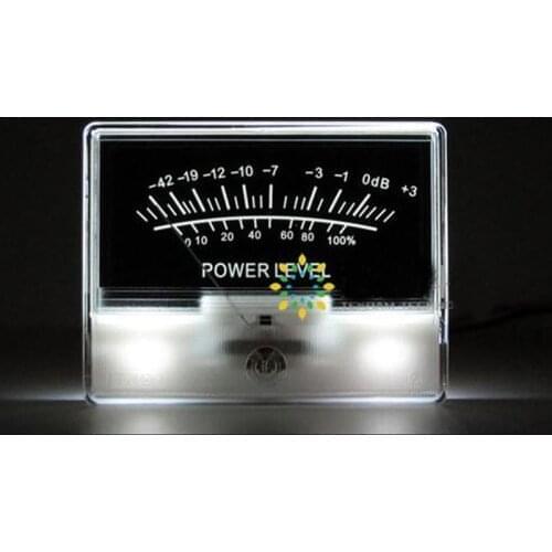 High-precision VU meter head DB level meter power amplifier preamp Indicator Meter Sound card table With backlight