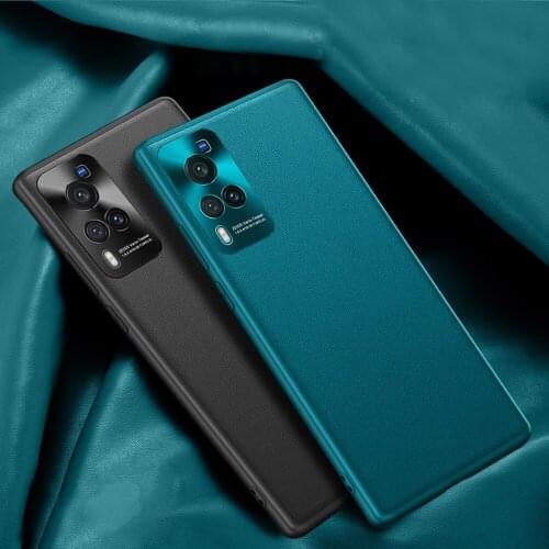 Lens Protective Shell Coque Fundas Cover for VIVO X60 Pro X60pro 6.56Inch Case PU Leather Luxury Housing