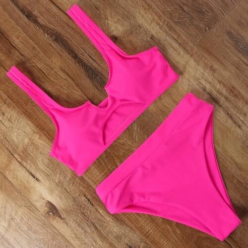 Leopard High Waist Bikini 2020 Women Bikini Push Up Tie Dye Swimsuit Female Plus Size Swimwear Women Micro Biquini Beachwear