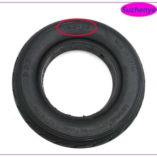 10x2.50 Electric Scooter solid Tires 10 Inch Non-Inflation Solid Tyre for Electric Scooter Electric Skateboard Accessory