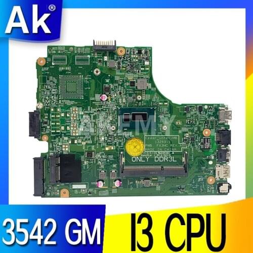 13269-1 For DELL 3542 For DELL 3442 For DELL 3543 3443 motherboard 13269-1 PWB FX3MC REV A00 motherboard I3 CPU GM work 100