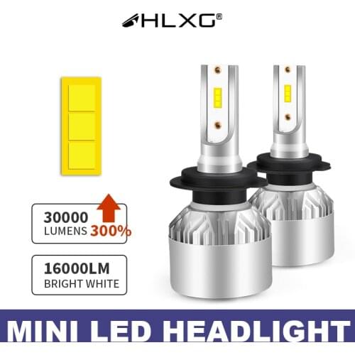 16000LM H4 LED H7 H8 H16 H11 CSP H1 9005 9006 HB4 HB3 bulb mini car headlight 6500K 4300K 8000K lampara led Auto Fog light HLXG