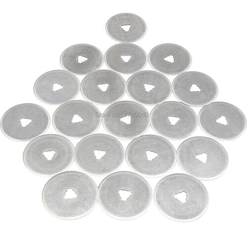 20pcs 28mm Rotary Cutter Refill Blade Cutters Sewing Quilting Photos Fits Fabric Vinyl Cutting Craft Tools 28mm x 5mm x 0.3mm