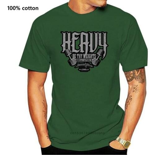 3d Men Hot Cheap Short Sleeve Male Tshirt Ironville Heavy Be Thy Weights Powerlifting T-shirt