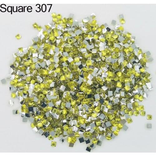 Crystal Square Drills For DIY Diamond Painting Cross Stitch Embroidery Rhinestones Colorful Mosaic Stone Painting-Square Ascher