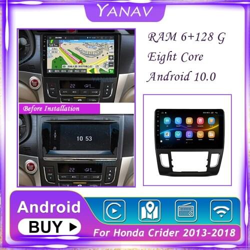 128G Car Radio Android 2Din GPS Navigation For Honda Crider 2013-2018 Auto Video Stereo Receiver Multimedia MP3 Player Head Unit