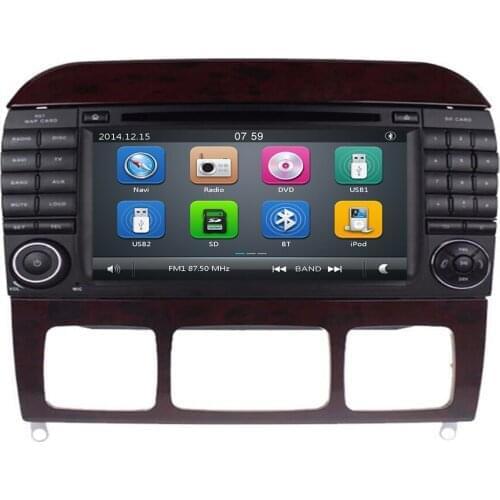 7"IPS car navigation RDS Radio GPS Map Car DVD Player For Benz W220 S400 S420 S430 W215 CL600