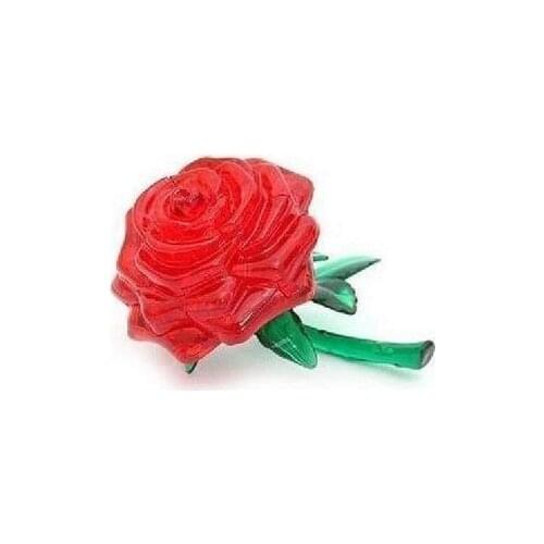 DIY TOY for Children and Grownups 3D Crystal Puzzle (rose flower) Educational toy