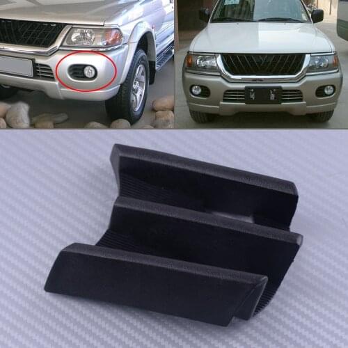 DWCX Black Front Left Fog Light Grille Lamp Fit for Mitsubishi Montero Pajero Shogun Sport 1999-2003 2004 2005 2006 2007 2008