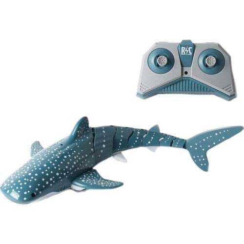 2.4G RC Simulation Shark Toys 4CH Waterproof Electric Remote Control Shark Boat Swimming Pool Bathroom Children Toy Gift