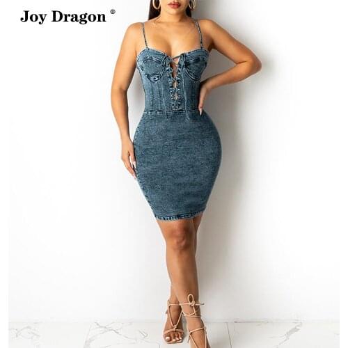 Модные джинсовые платья Joy Dragon China At AliExpress