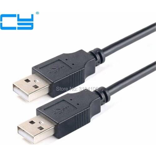 New USB2.0 Extension Cable Male to Male USB Adapter Transparent Blue Anti-interference Dual Shielding 0.3M 0.5M 1.5M 3M 5M