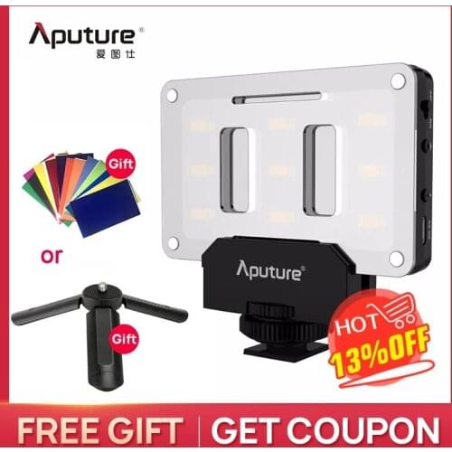 Aputure AL-M9 Pocket LED Video Light on Camera Studio Light Rechargeable Photo Light CRI/TLCI 95 for Canon Wedding Filmmaking