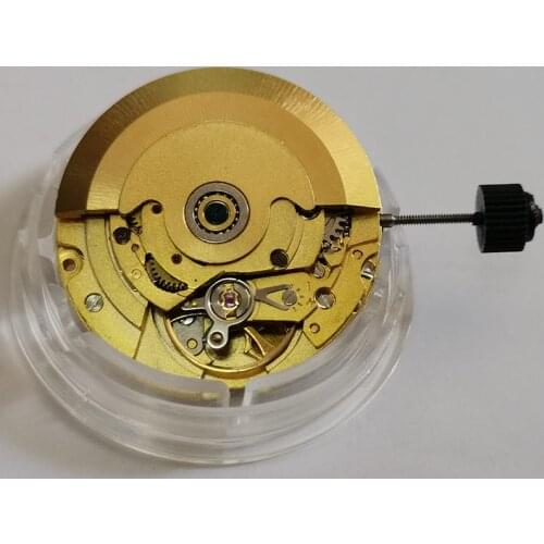 3 Hands Mechanical Watch Movement Golden Automatic Watch Movement Replacement For Asian Shanghai 2824 Watch Movement Repair