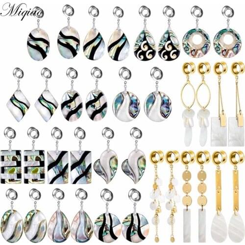 Miqiao 2pcs Fashion Creative Shell Drop Diamond Earrings Exquisite Piercing Jewelry