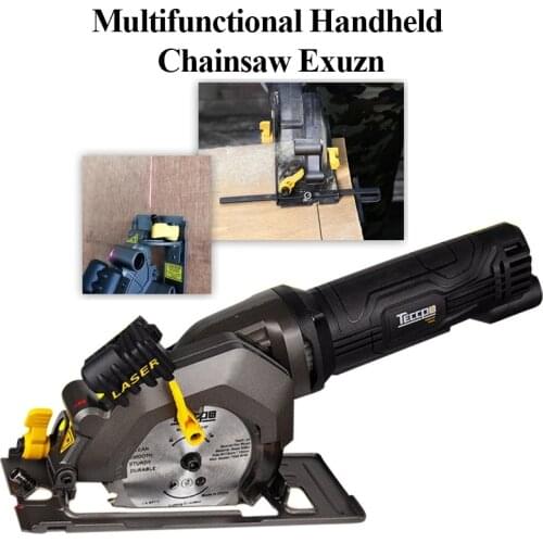Multi-Function Hand-Held Electric Chainsaw Portable Flip-Chip Circula Saw Mini Cutting Machine Woodworking Electric Circular Saw