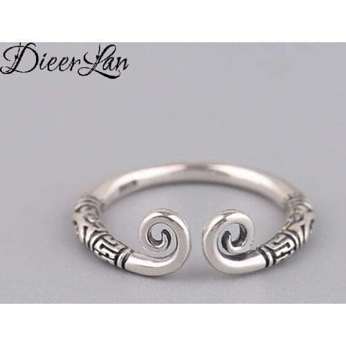 Fashion Silver Color Crown Rings For Women Adjustable Size Finger Rings Girls Party Wedding Jewelry
