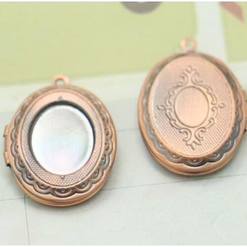 Fashion PHOTO LOCKET 22*29mm Wholesale 2pcs ANTIQUE Copper Necklace Pendant&Charm Findings and Setting DIY Jewelry Accessories