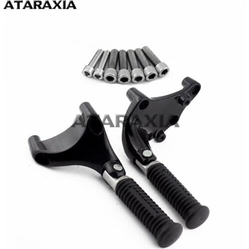 Motorcycle Rear Foot Peg Passenger Footrests Footpegs Foot Rests Pedal Mount Bracket For Harley Sportster XL1200 883 2014-2019