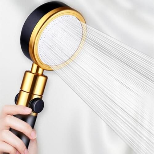 Shower Rose Head Pressurize Handheld Space Aluminum 360 Degree Powerful Shower Head for Shower