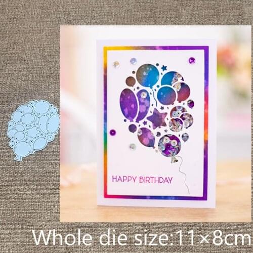 New Design Craft Metal stencil mold Cutting Dies Balloon background scrapbook die cuts Album Paper Card Craft Embossing