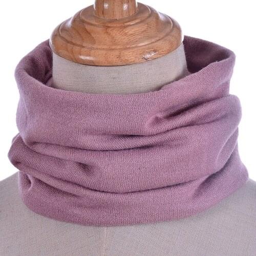 Solid Color Cotton Blends Cashmere Decorate Scarf Women Winter Keep Warm Neckerchief Hot Selling Soft Ring Outdoor