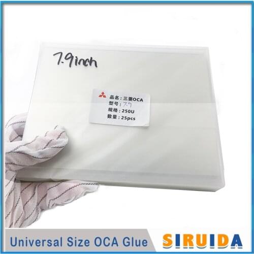 25pcs For Mitsubishi Optical Clear Adhesive OCA Film For ipad 1/2/3/4/5/6 Air 2 Pro 9.7/10.5/12.9 mini 4 LCD Screen Laminating