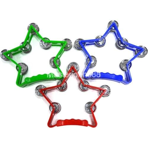 Star Shape Tambourine Percussion Handbell Ring Tambourine