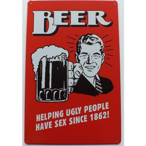 Beer Rock Open Zombie Keep Clam Tin Metal Sign Plaque Bar Pub Vintage Retro Wall Decor Poster Home Club Tavern Plate Decoration