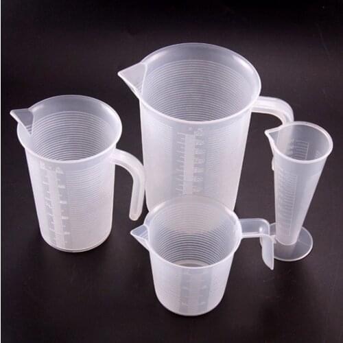 Plastic Liquid Measuring Jug Cup Graduated Surface Cooking Bakery Kitchen Lab Graduated water cup
