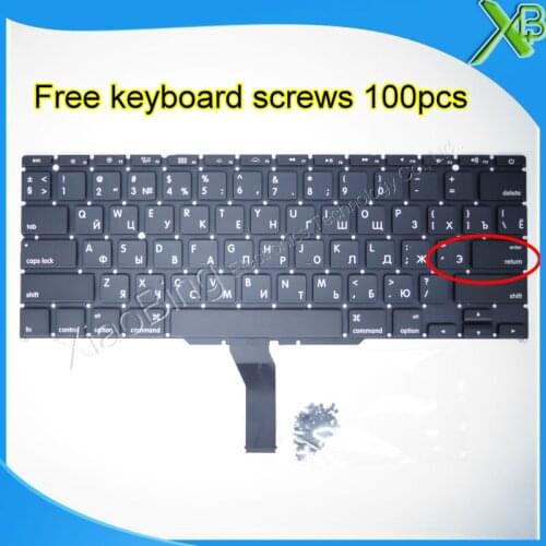 Brand New For MacBook Air 11.6" A1370 A1465 Small Enter RS Russian keyboard+100pcs keyboard screws 2010-2015 Years